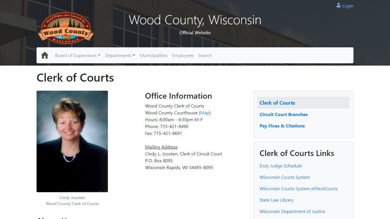 Clerk of Courts - Wood County Wisconsin