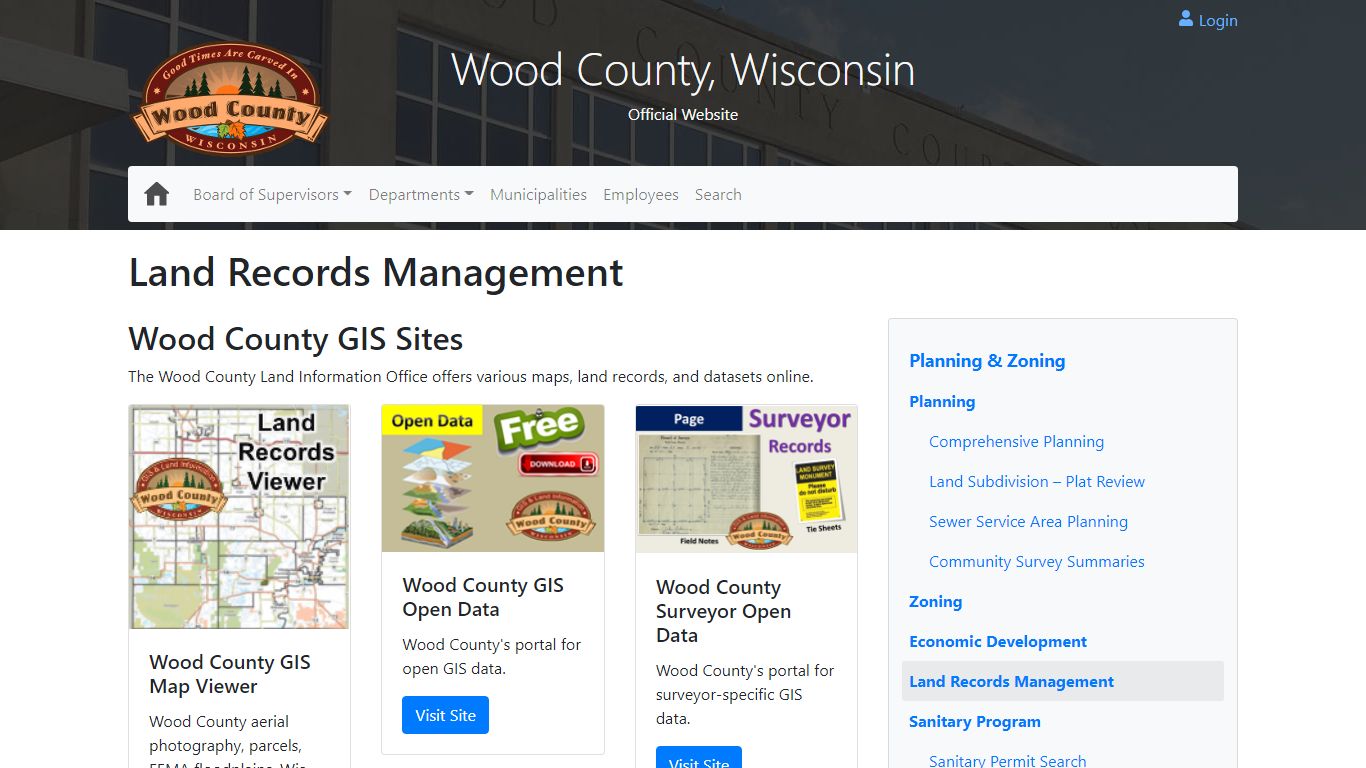 Land Records Management - Wood County, Wisconsin